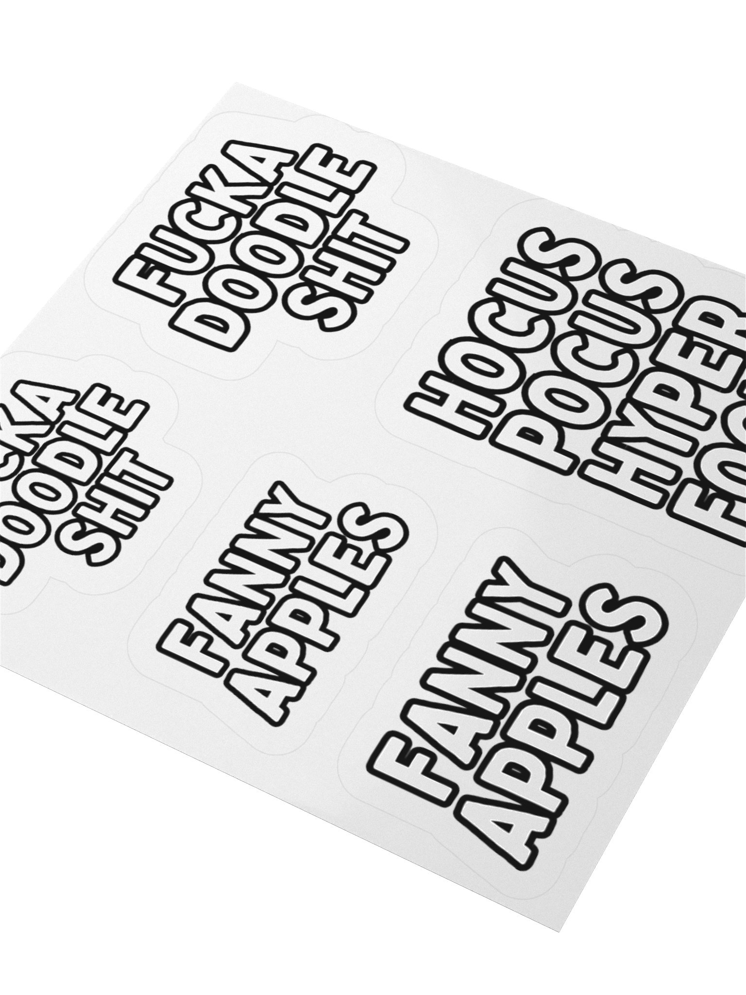 Quirky Phrase Kiss Cut Stickers Set product image (3)