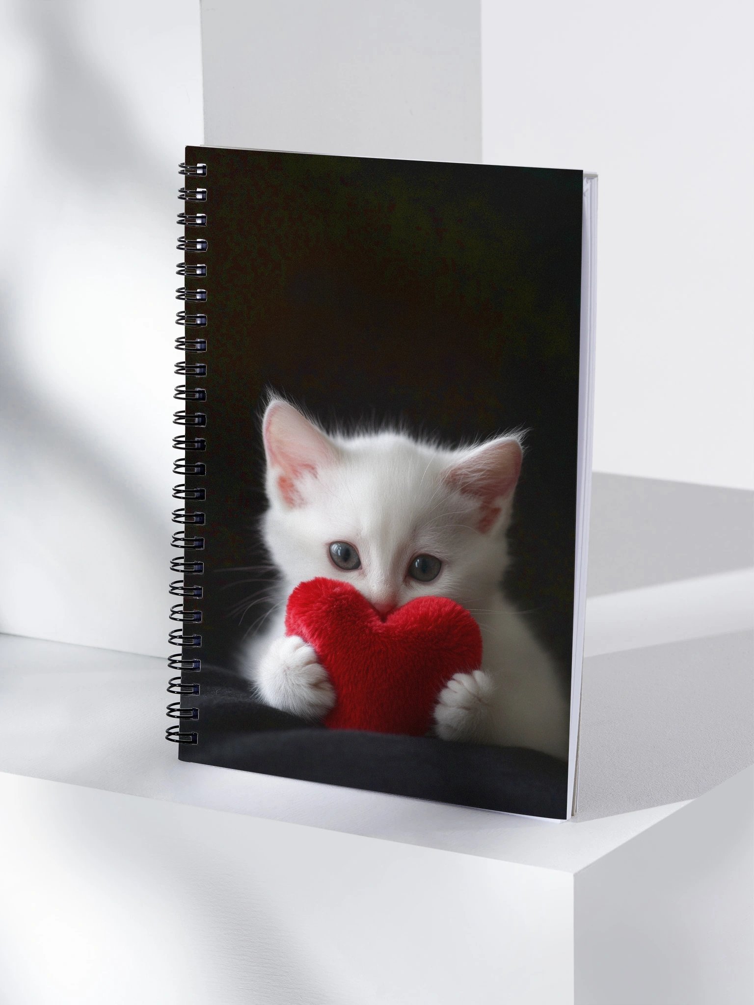 Heartfelt Kitten Spiral Notebook product image (4)