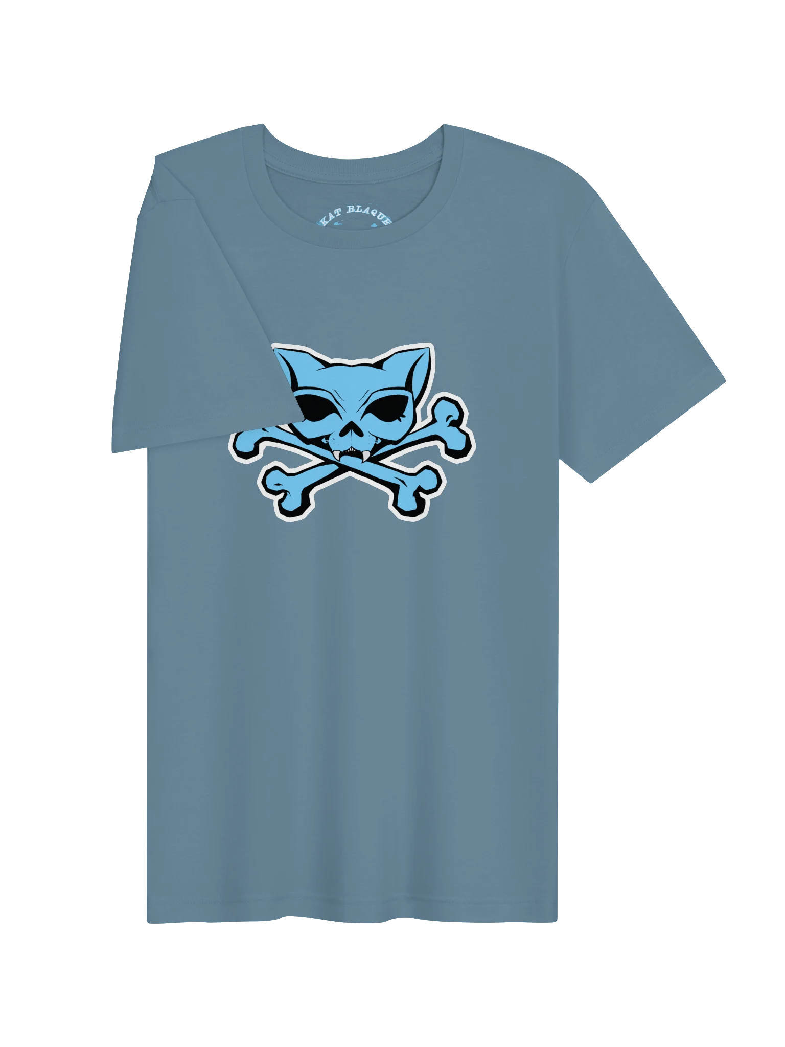 Blue Kat Skull Shirt product image (43)