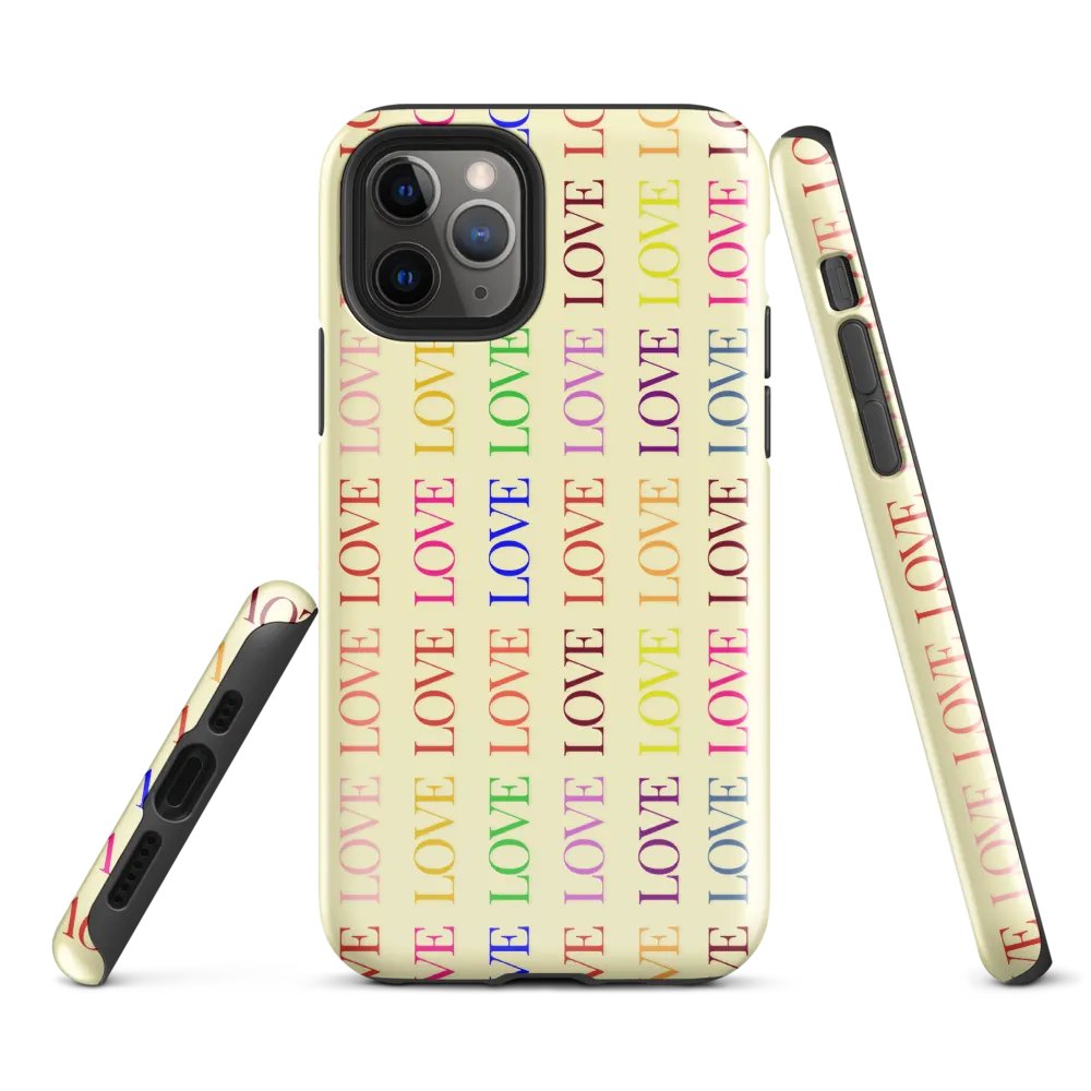 Love Grid Tough Case for iPhone® product image (2)