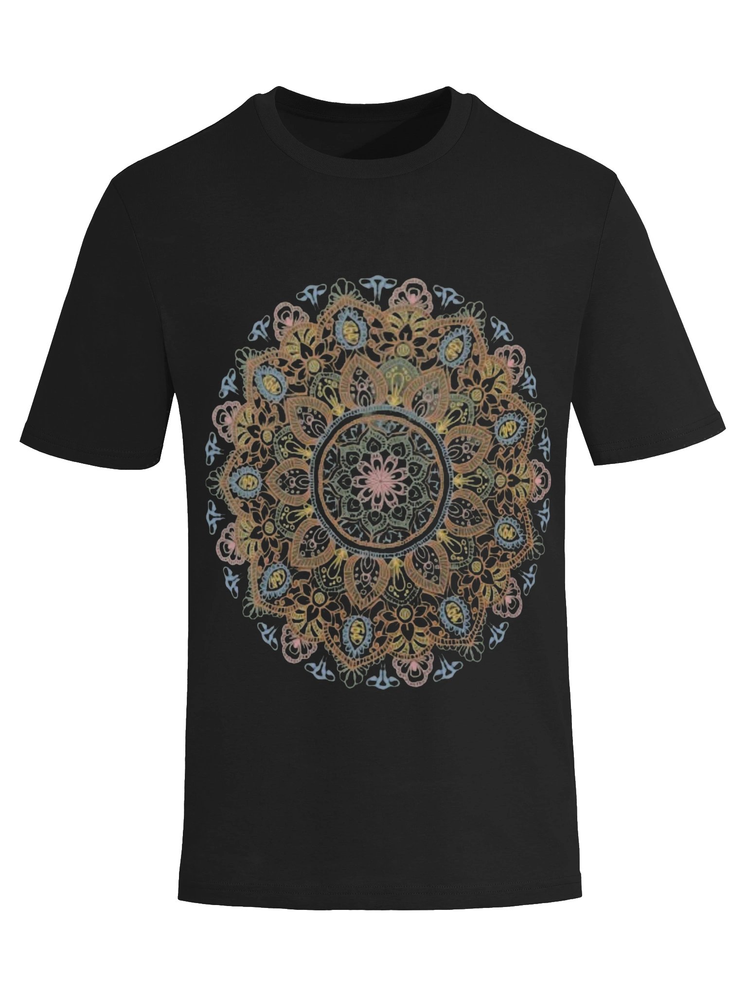 Boho Mandala T-Shirt – Vintage Floral Mandala Tee | Sacred Geometry Yoga Meditation Shirt | product image (5)