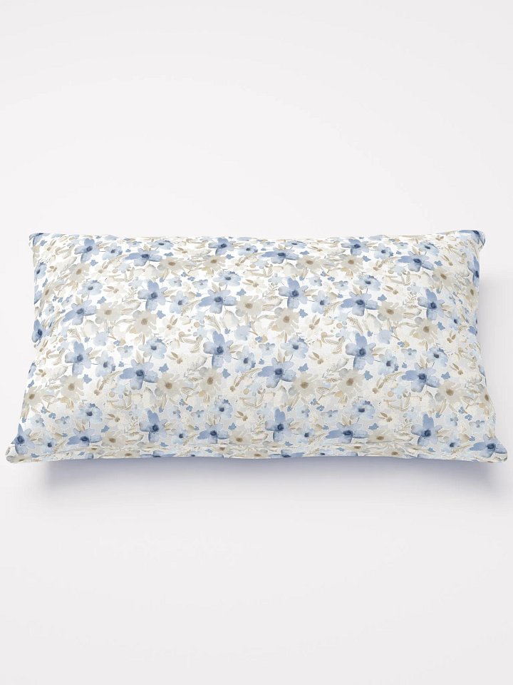 Blue Grey Flowers Basic Pillow product image (2)