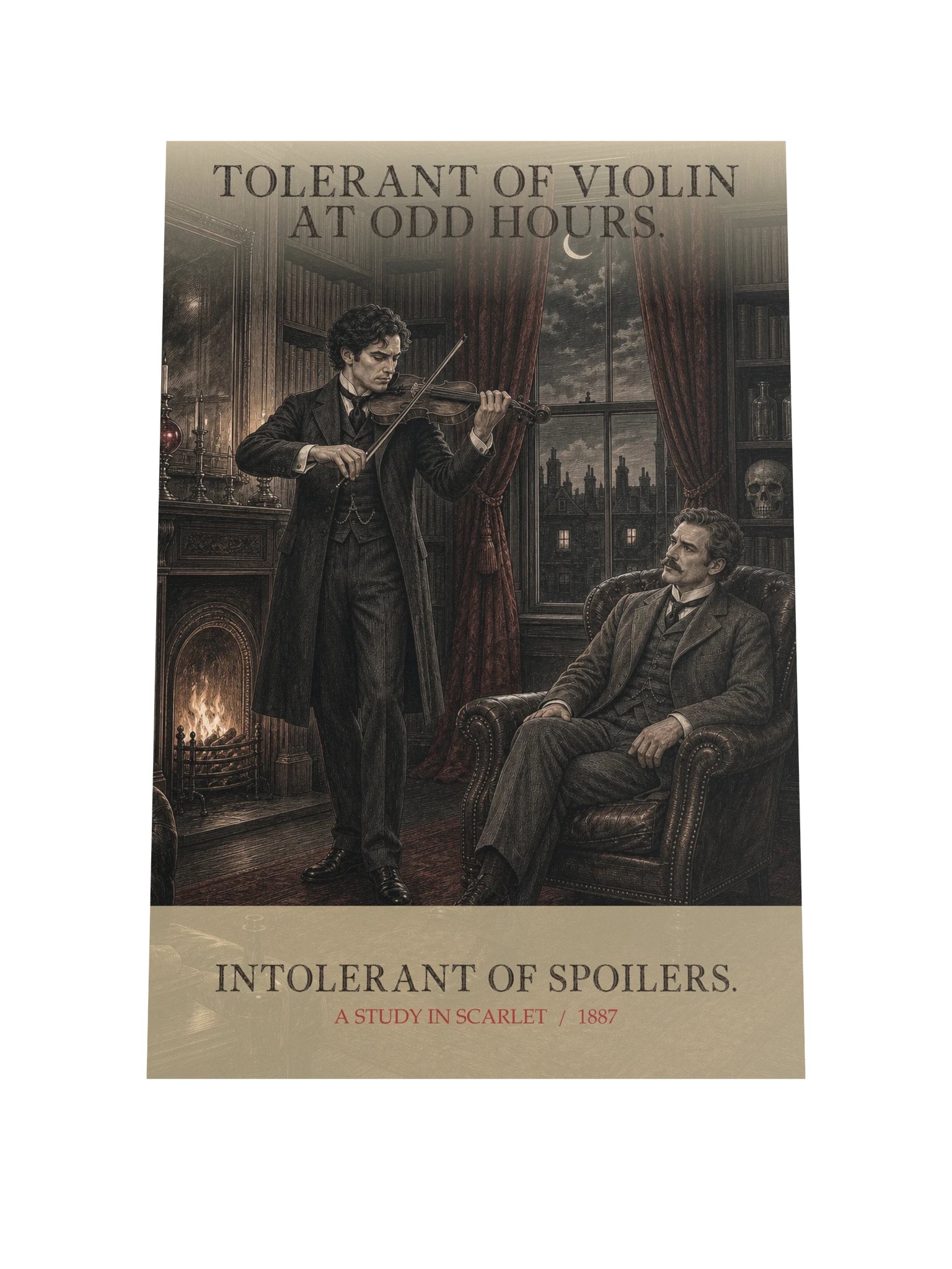 Tolerant Violin At Odd Hours Intolerant Spoilers -- A Study in Scarlet Art Print product image (9)