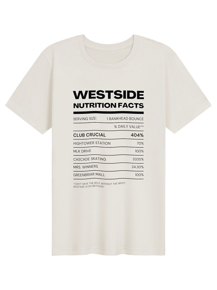 Nutrition Facts Westside T-Shirt product image (1)