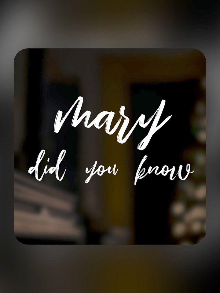 Mary, Did You Know product image (1)