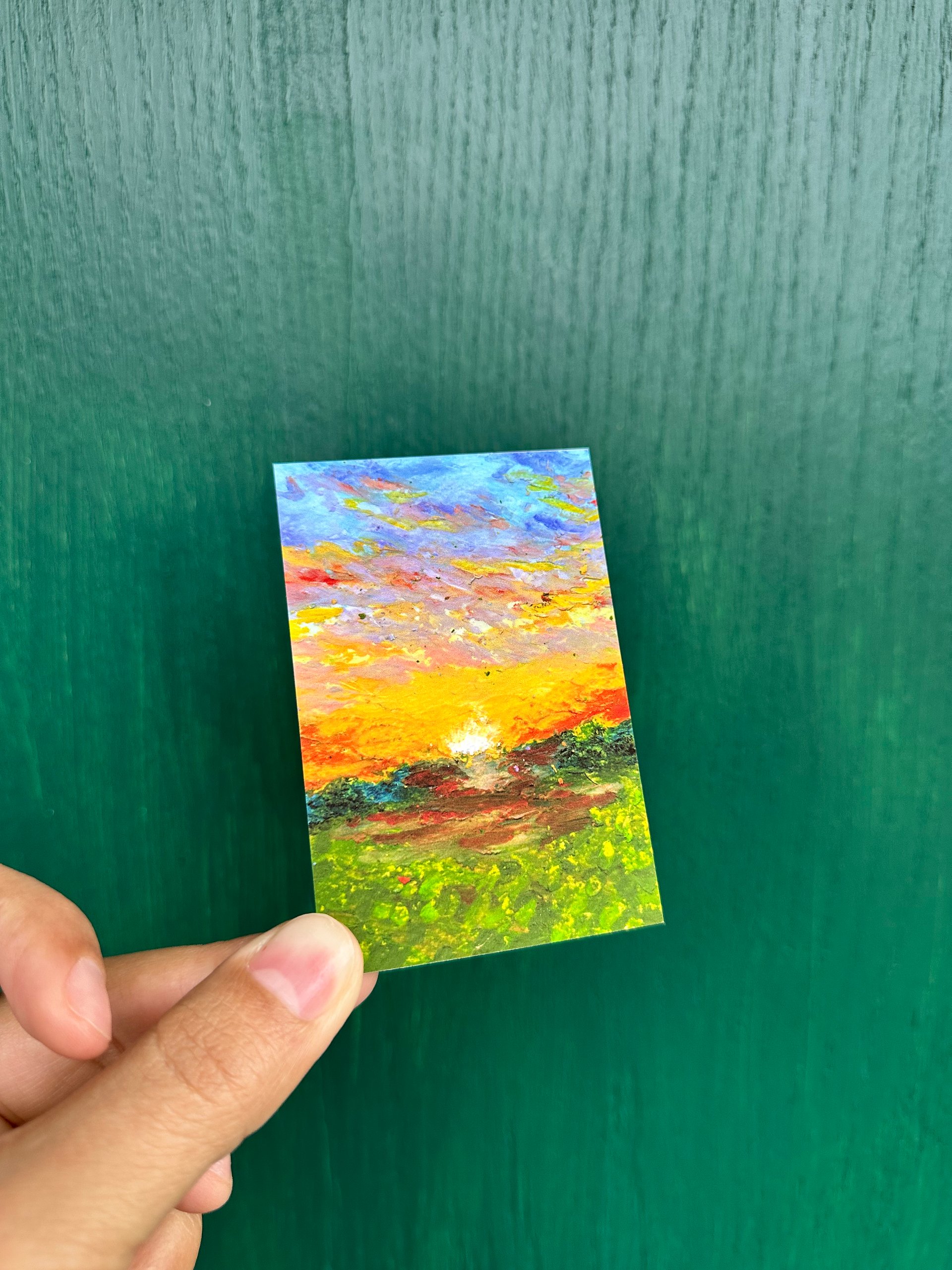 Sunset Sky Oil Pastel Print product image (4)
