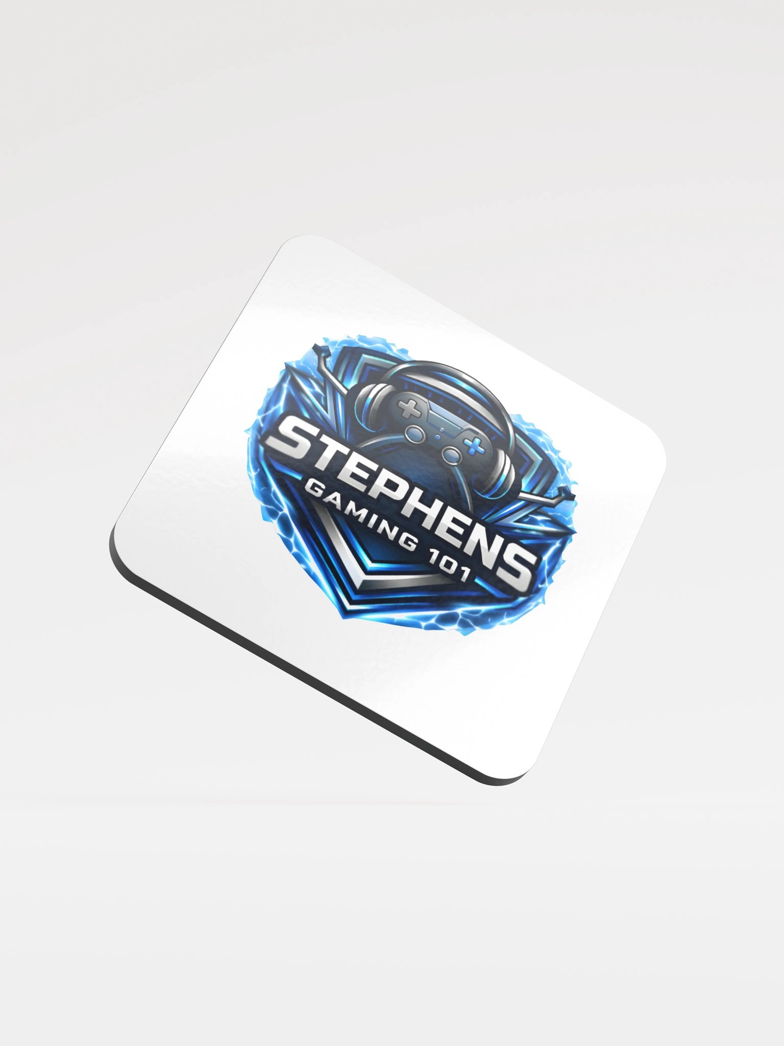 Electric blue + white Controller Coaster product image (1)