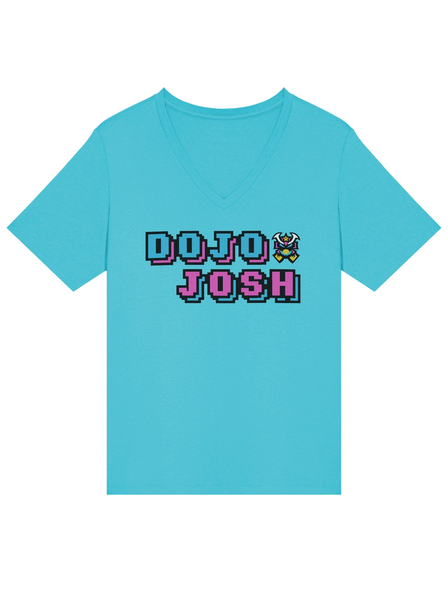 Women's Relaxed Fit Dojo V-Neck (Turquoise) product image (3)