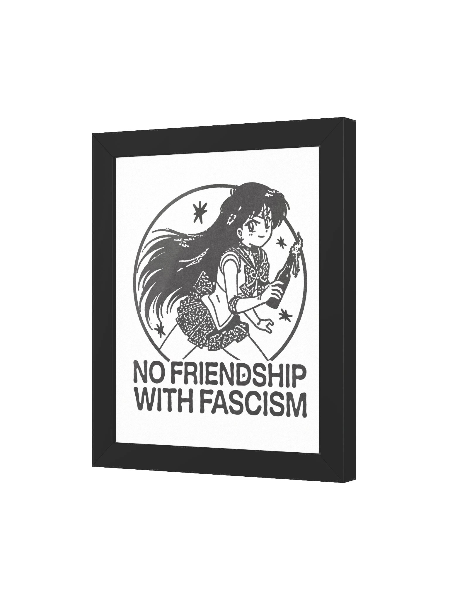 NO FRIENDS ! Framed Print. product image (3)