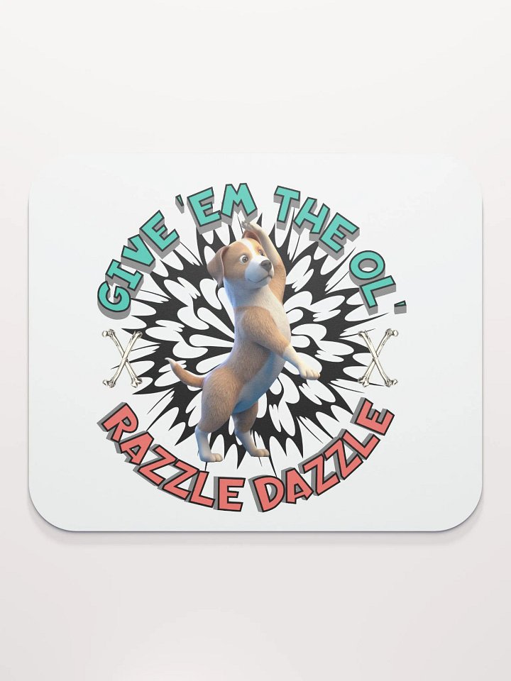 Razzle Dazzle Dog Mouse Pad product image (2)
