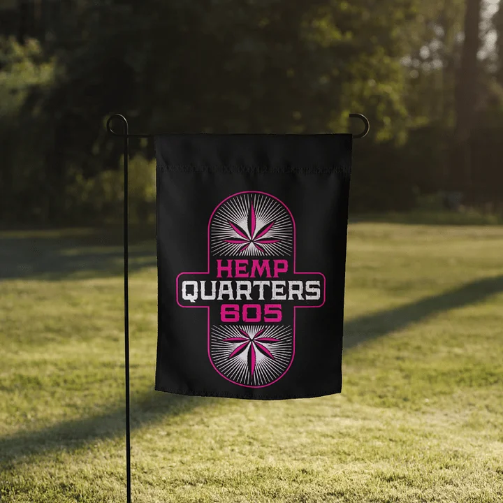 Hemp Quarters Pink Garden Flag product image (1)