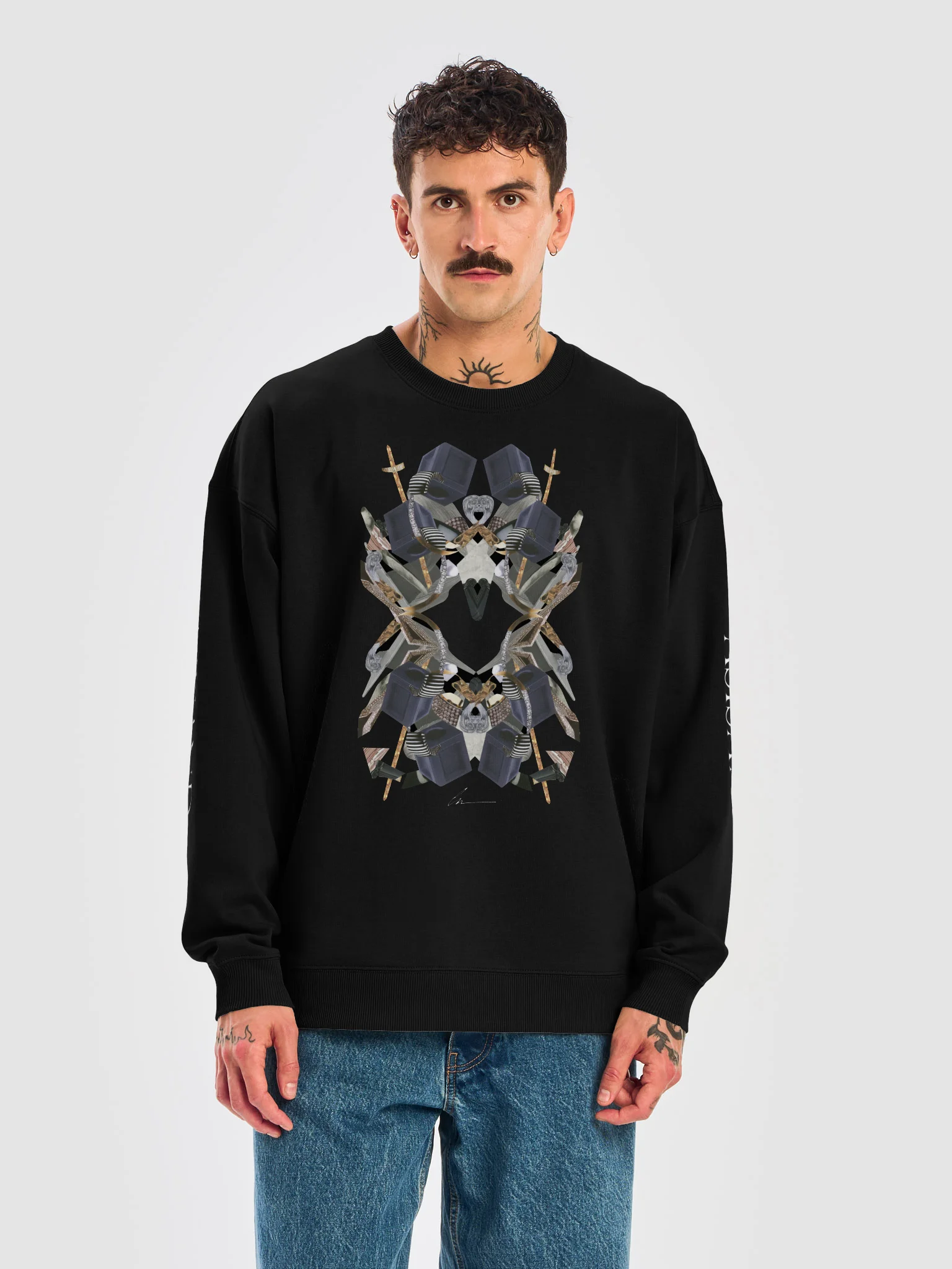 001 ASSEMBLY UNISEX OVERSIZED SWEATSHIRT BK 26 product image (5)