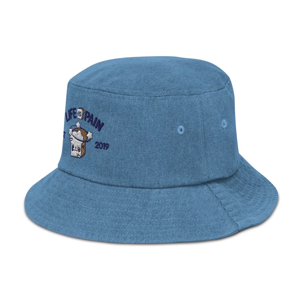 Life is Pain Denim Bucket Hat product image (17)