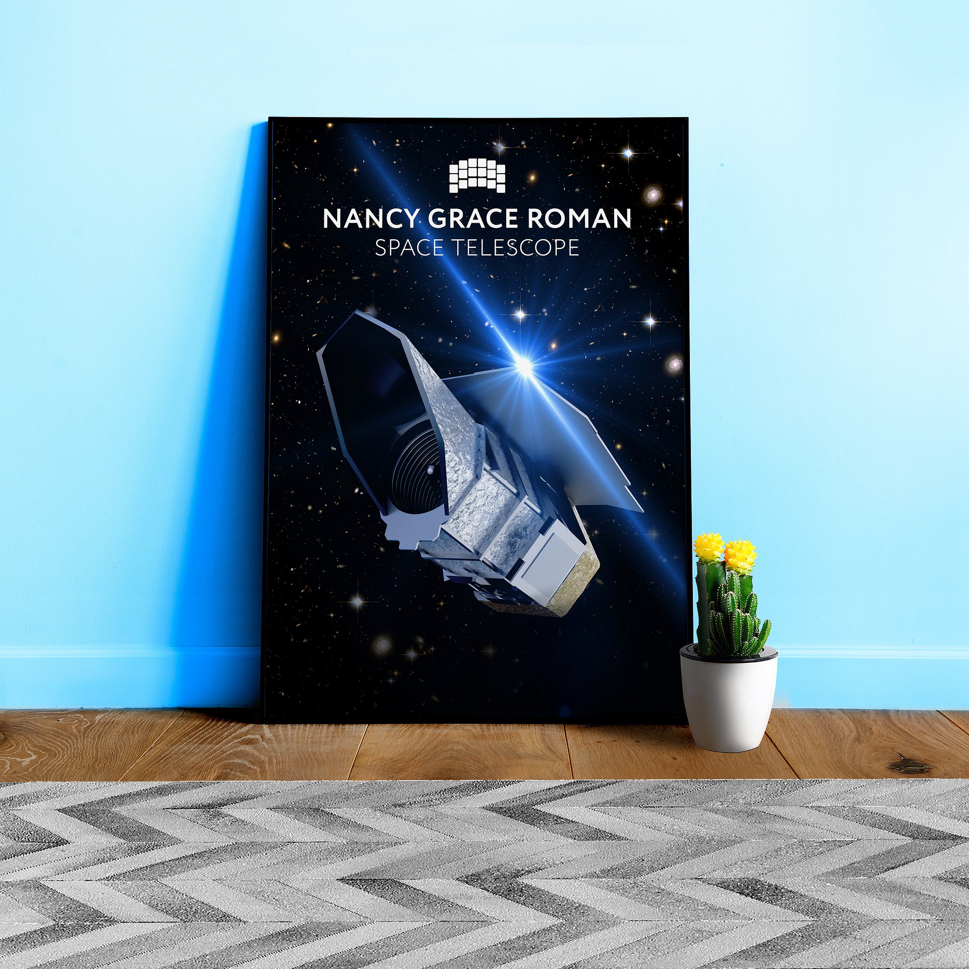 Nancy Grace Roman Space Telescope poster — NASA space print, Science wall art product image (1)