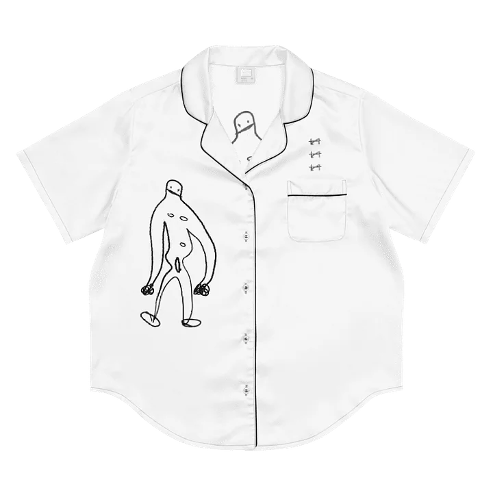 A Human on a Soft White Collared Shirt product image (1)