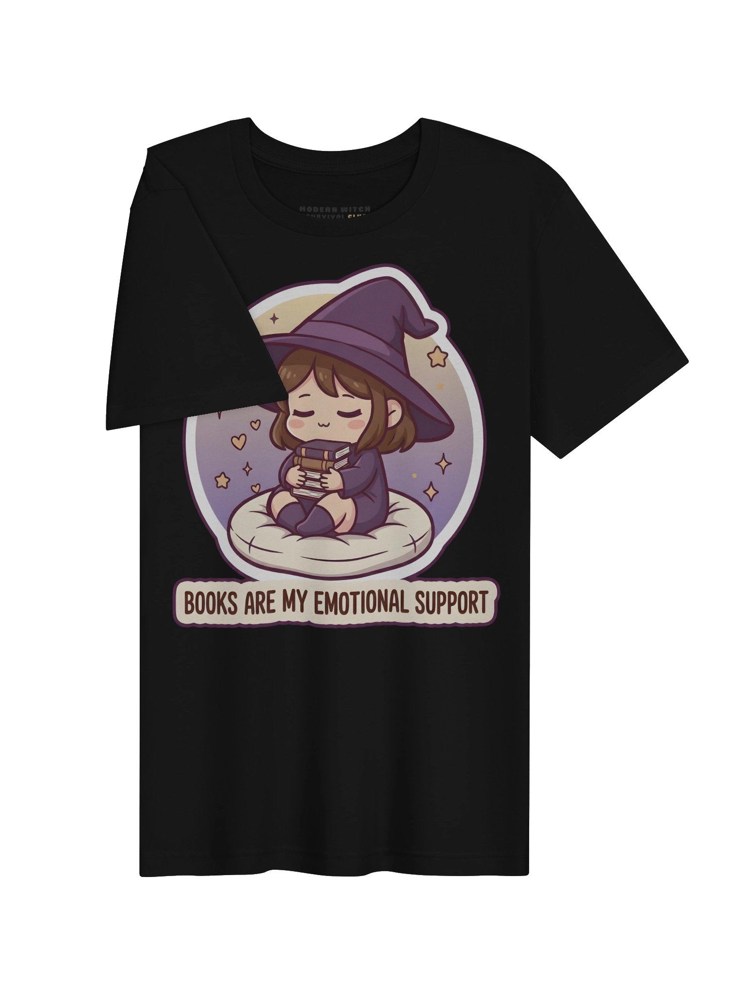 Books are my emotional support - Cozy Witch T-Shirt product image (3)