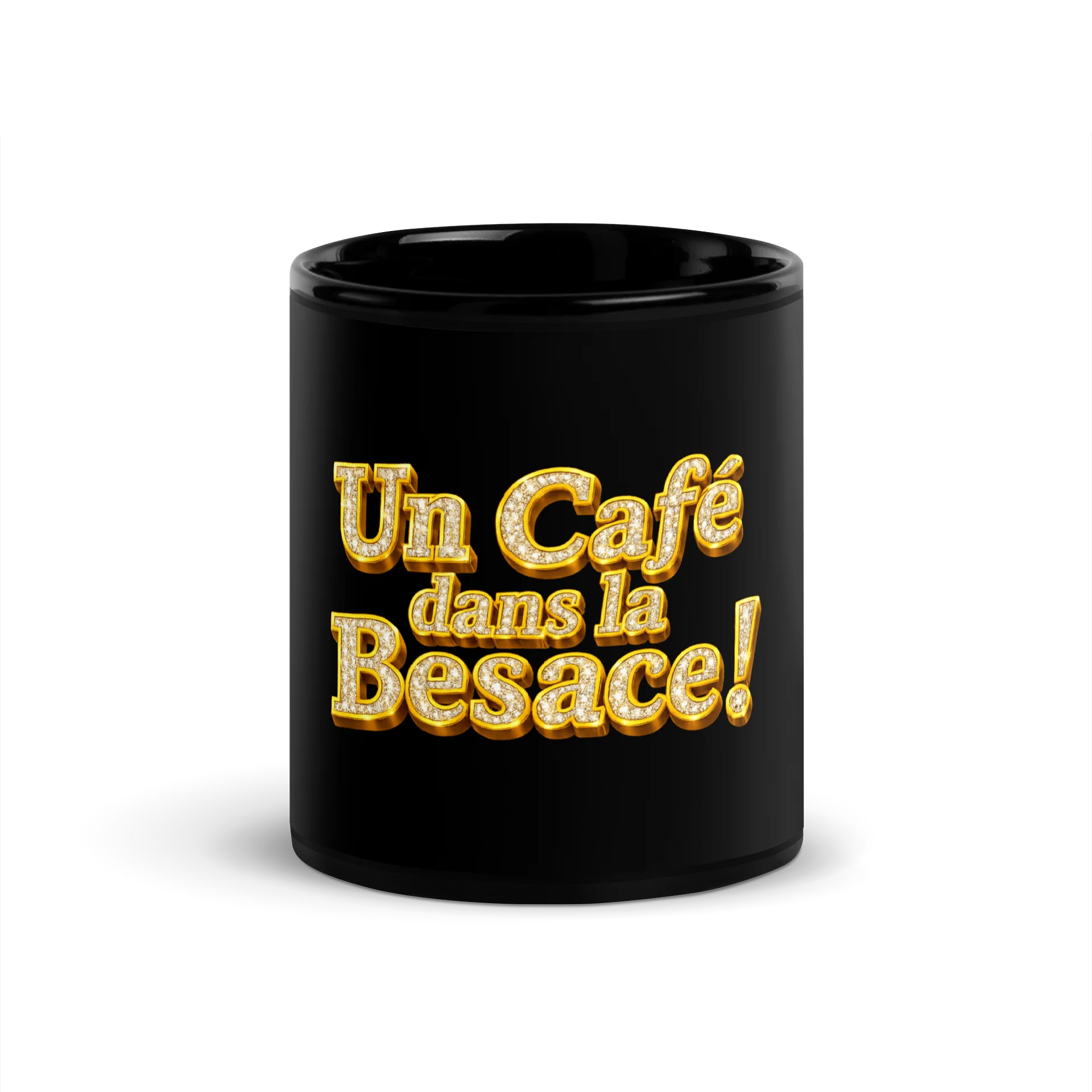 Mug noir « Un Café dans la Besace ! » product image (1)