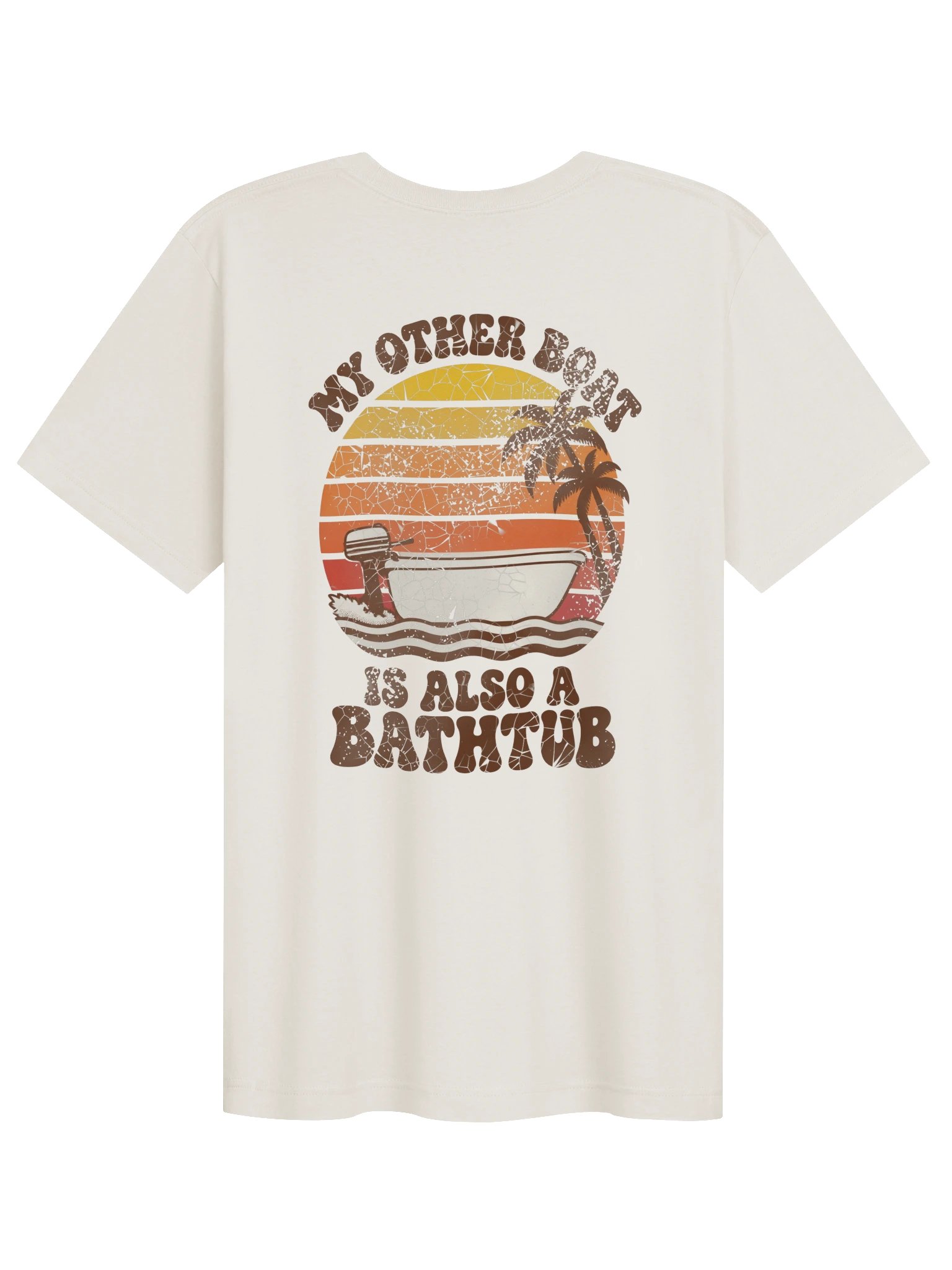 My Other Boat Is Also A Bathtub - 70s Sunset - Tee product image (4)