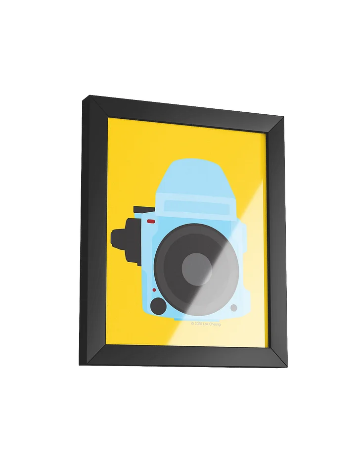M 645 Blue on Yellow - Framed Poster product image (2)