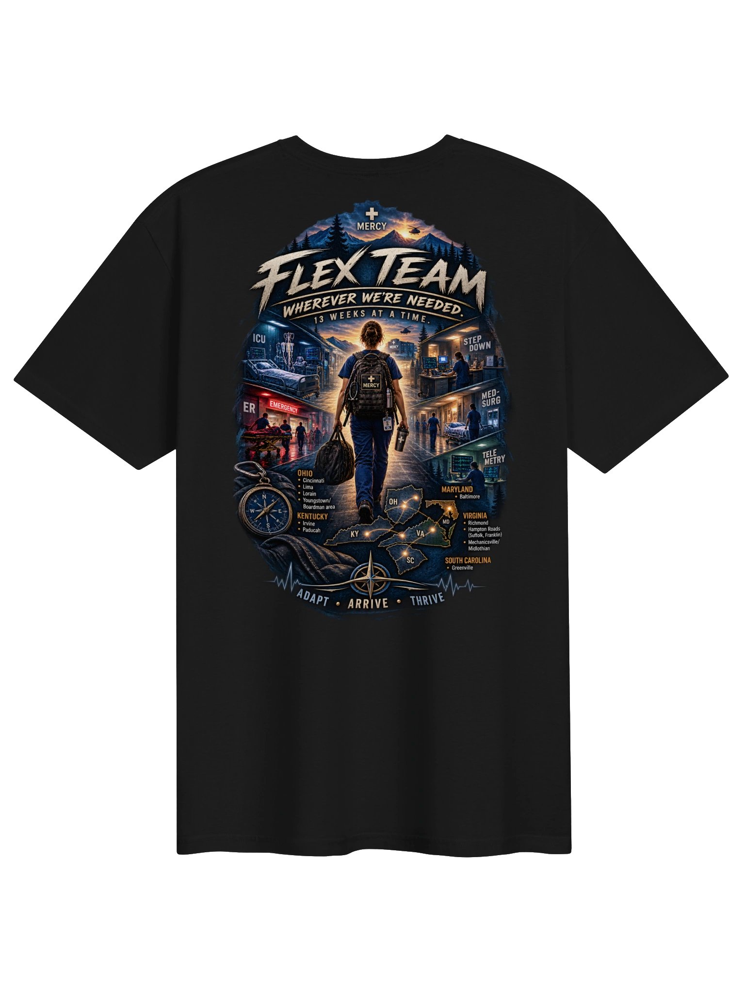 Flex Team Adapt Arrive Thrive Tee product image (2)