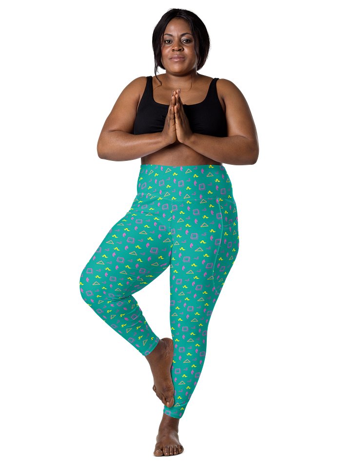 Oh Worm? teal pattern pocket leggings product image (1)