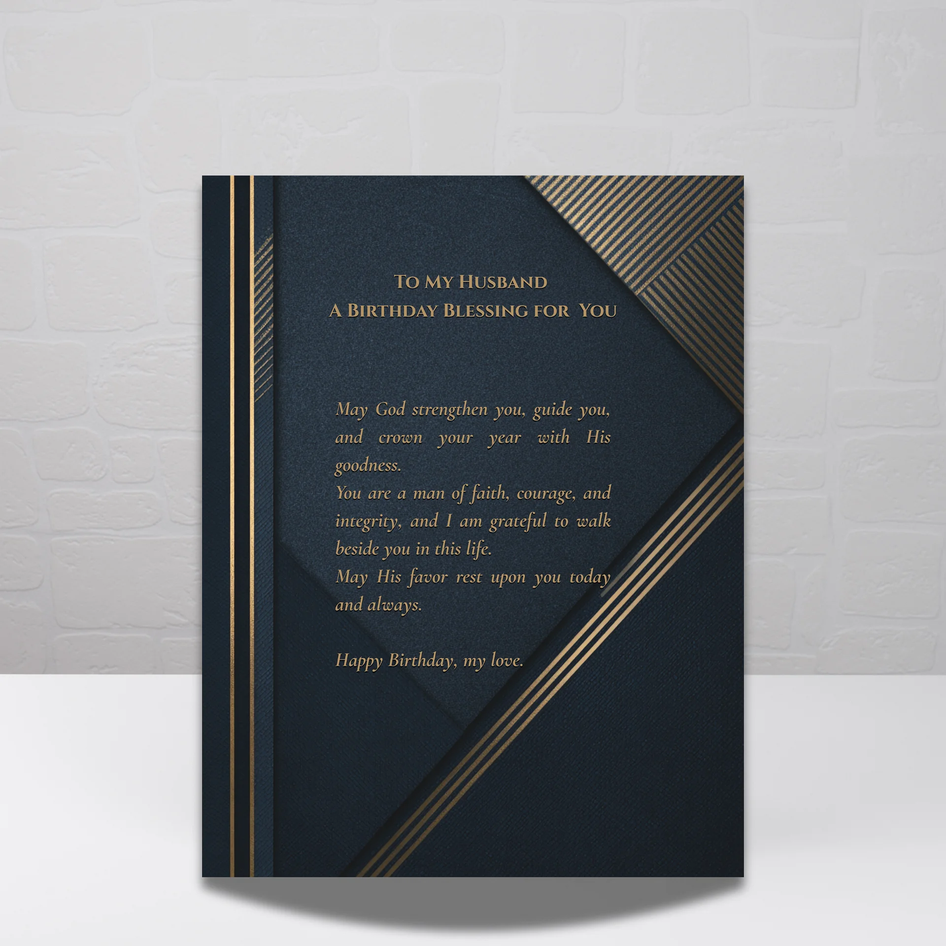 Christian Husband Birthday Blessing Card | Printable gift for Him product image (1)