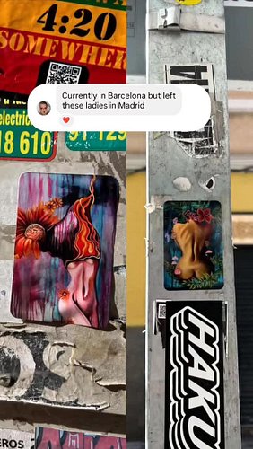 When friends slap your art around the globe 🌎💖