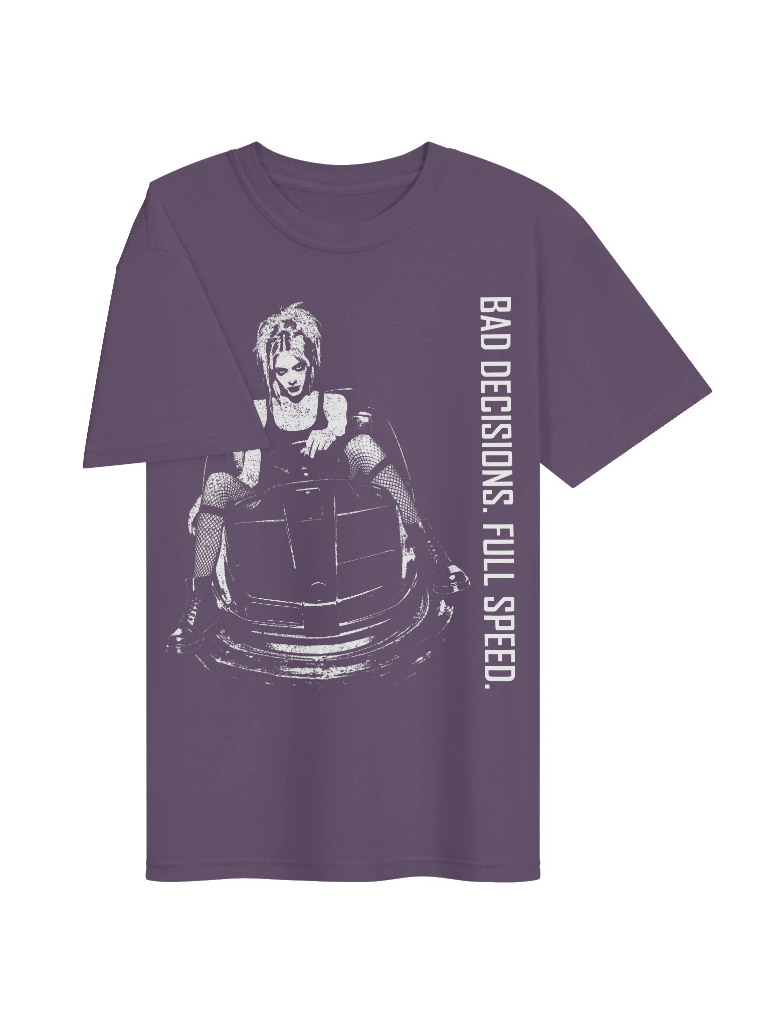 Bad Decisions. Full Speed. Bumper Girl // Heavyweight Vintage Tee product image (36)
