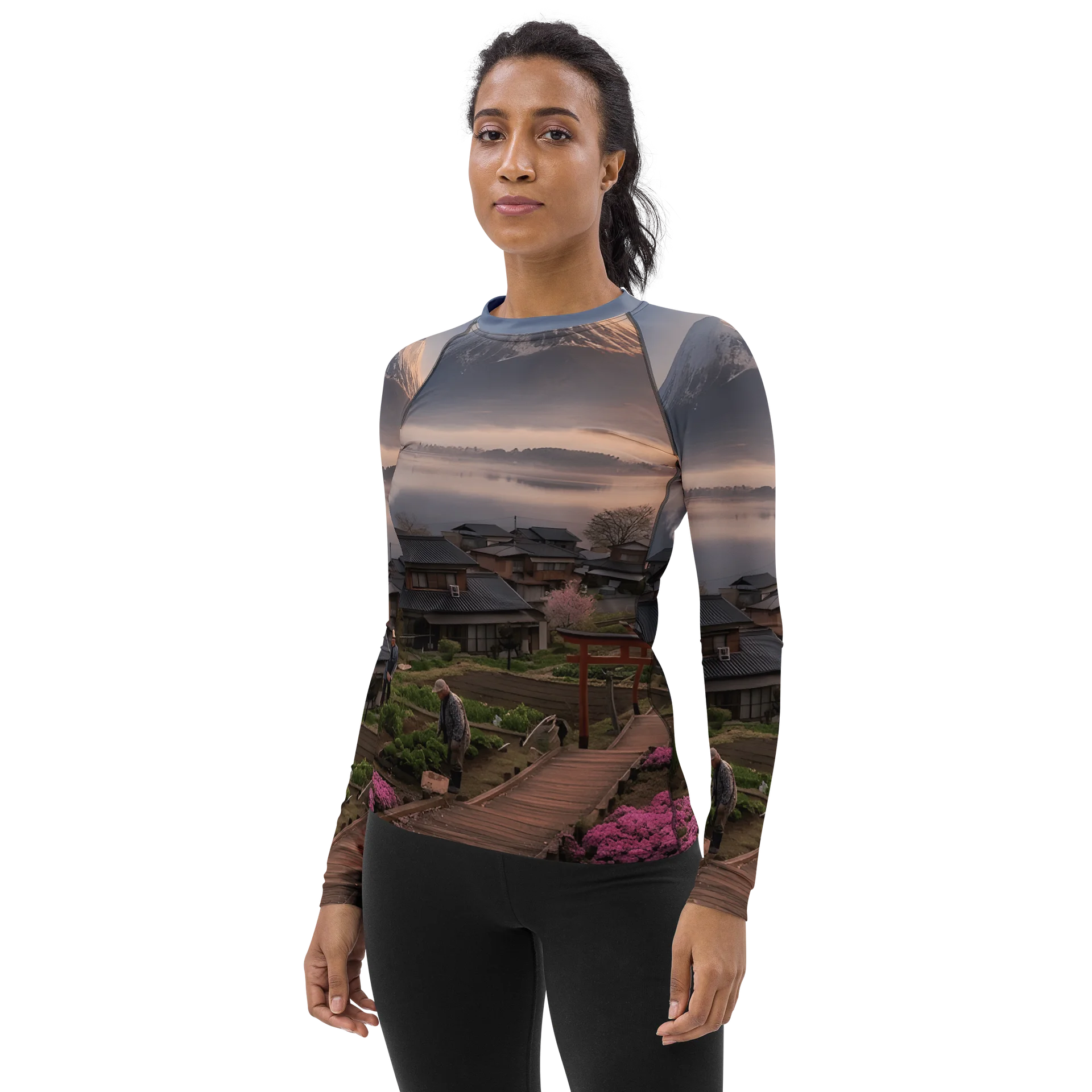 Women's Mount Fuji Long Sleeve Rash Guard | UPF 50+ Sun Protection product image (5)