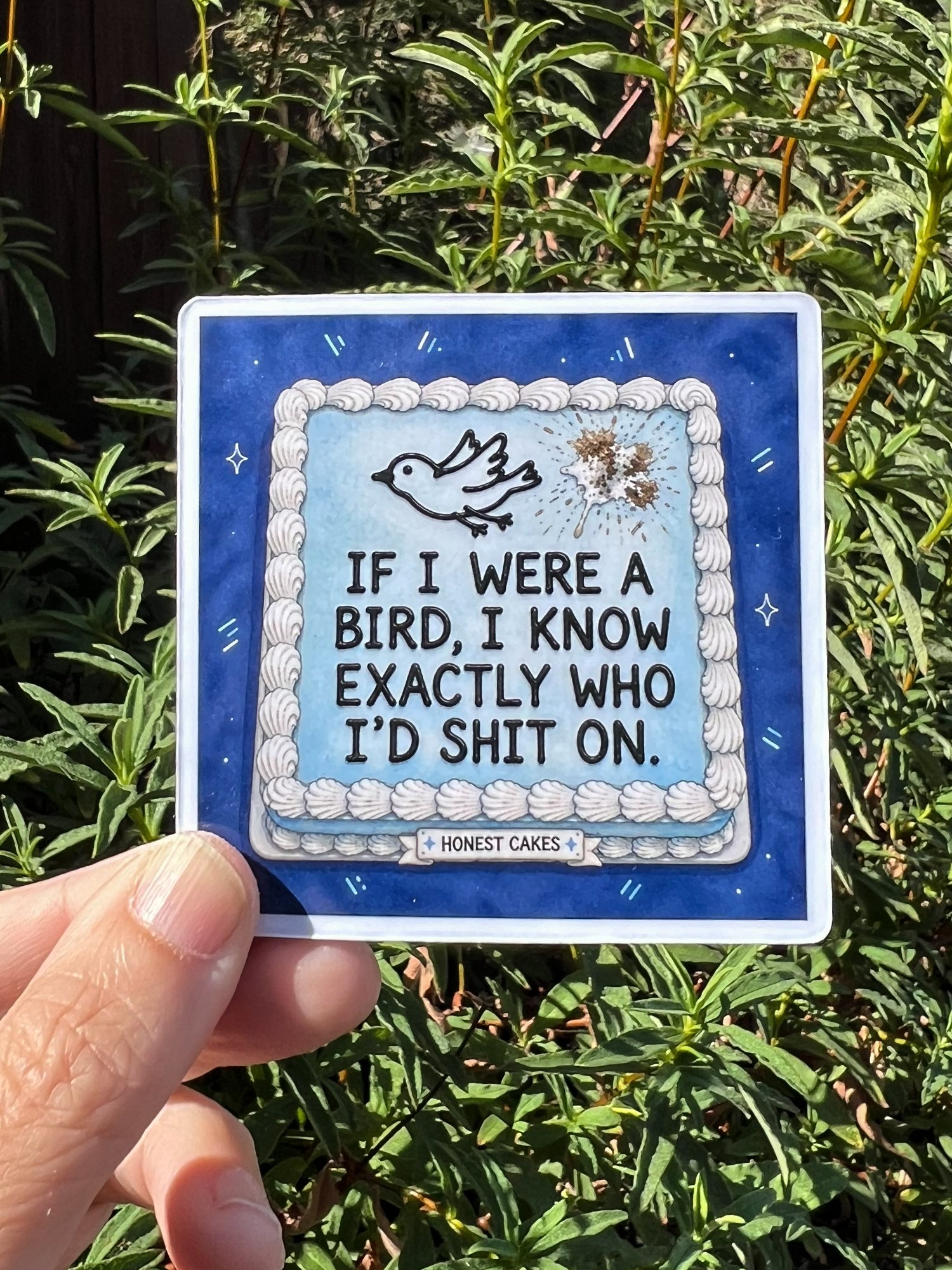 FRIDGE MAGNET: If I Were A Bird I Know Who I'd Shit On - FREE SHIPPING product image (2)