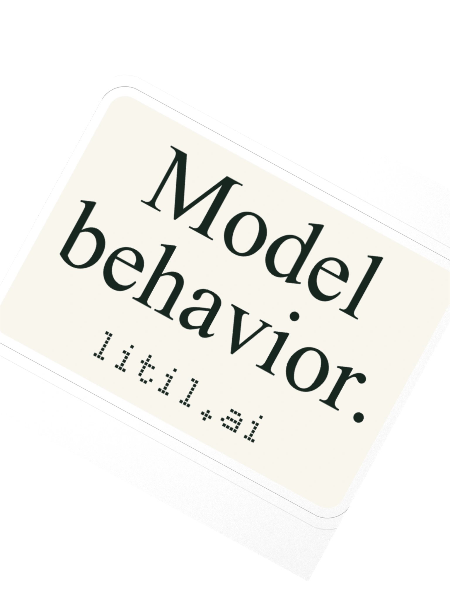 Model Behavior sticker product image (2)