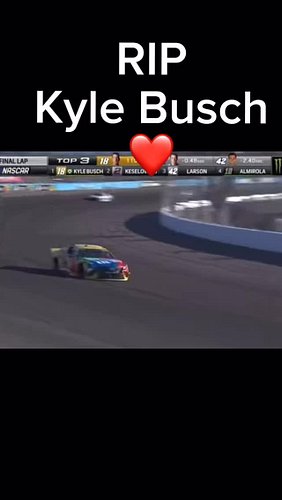 RIP Kyle Busch #backroadcrew #nascar #sad