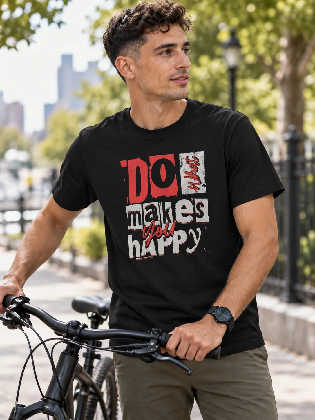 Do What Makes You Happy – Retro Graphic T-Shirt product image (2)