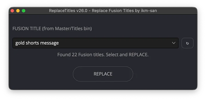 ReplaceTitles for DaVinci Resolve Studio 20 product image (2)