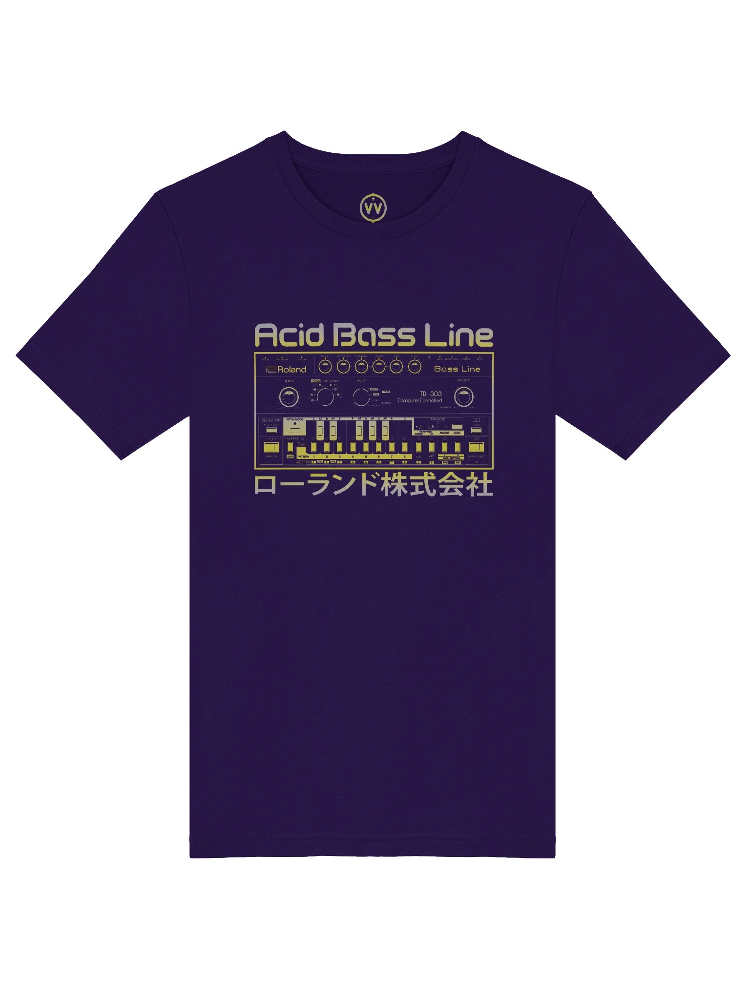 303 T-Shirt - Roland TB-303 Acid Bass Line (Vintage Analog Synthesizer)  product image (6)