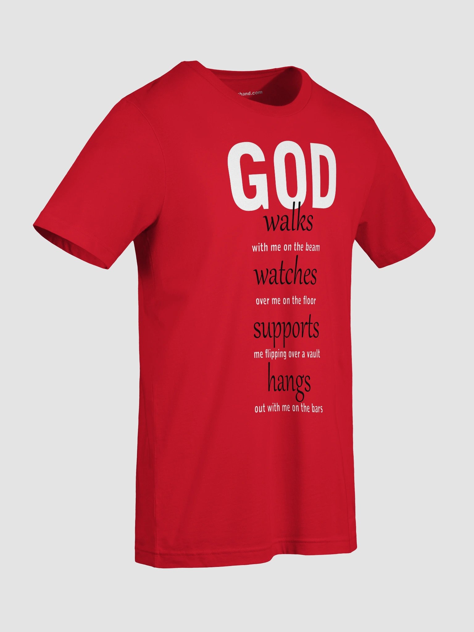 God walks-watches-supports-hangs T-Shirt BWTX product image (7)