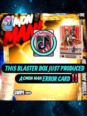🏀 New Topps Basketball Release Error Card 🤯  . 🤩 The First NBA Hoops @Topps  Licensed Cards Released and Looks Like They Already Have An Error Card.. 👀 🍿  💯 Congratulations @Grant Hickman Who Was On 🔥 Last Night In Our TikTok Streams!  🔗 Grab A Box In Our TikTok Shop - Link In Bio ‼️ .. #PullingSomeGoodGainz🔥 #nbahoops #cmonman #toppsbasketball #error 