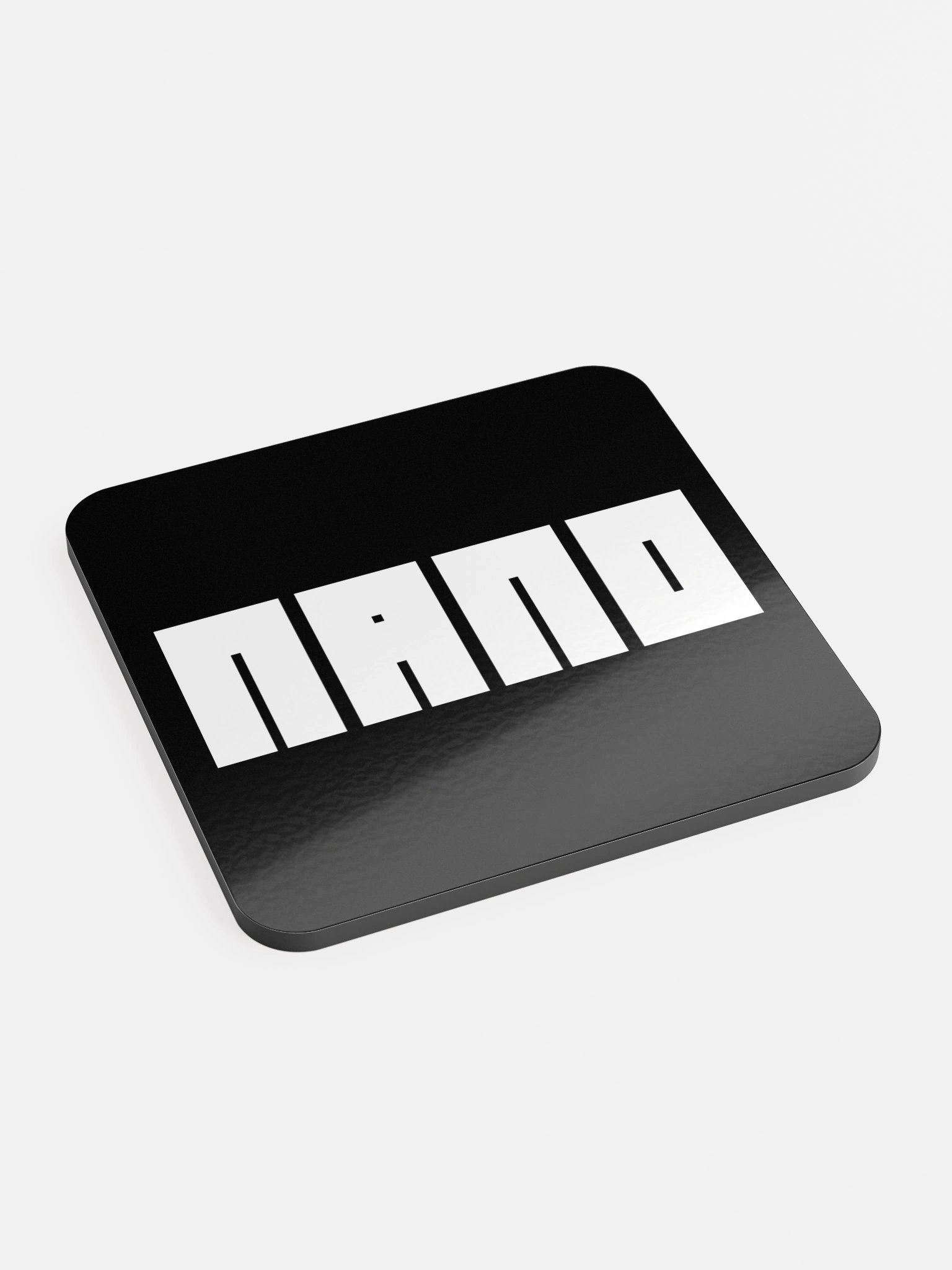 Minimal Mark Glossed Cork Coaster product image (2)
