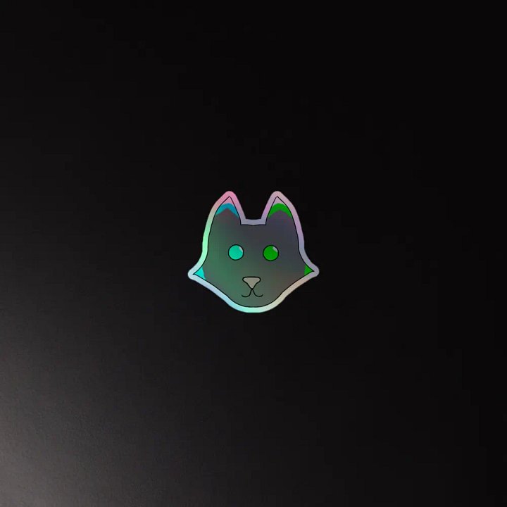 Whimsical Fox Eyes Holographic Sticker Set product image (4)