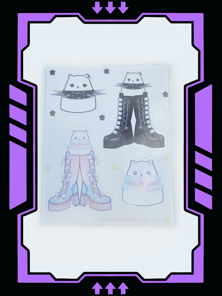 Kawaii/Goth Jimmy Boot Bestie Sticker Pack product image (1)