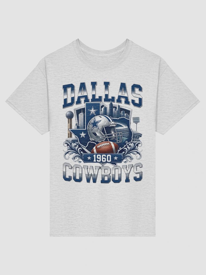 Dallas Cowboys Football Vintage Skyline Texas Pride Fan T-Shirt product image (2)