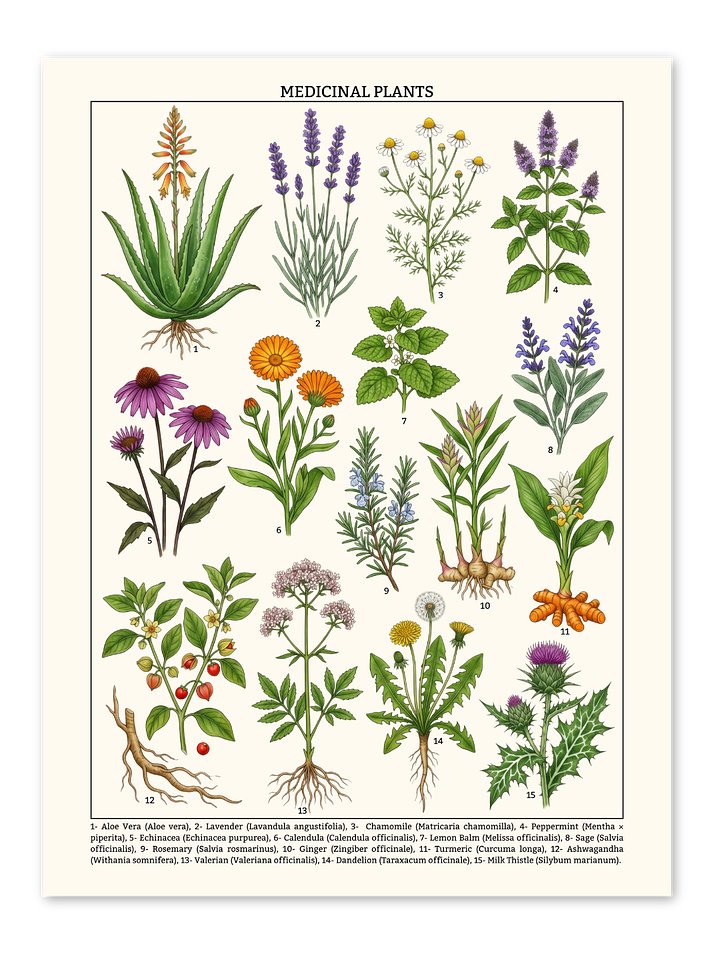 Medicinal Plants Poster product image (1)