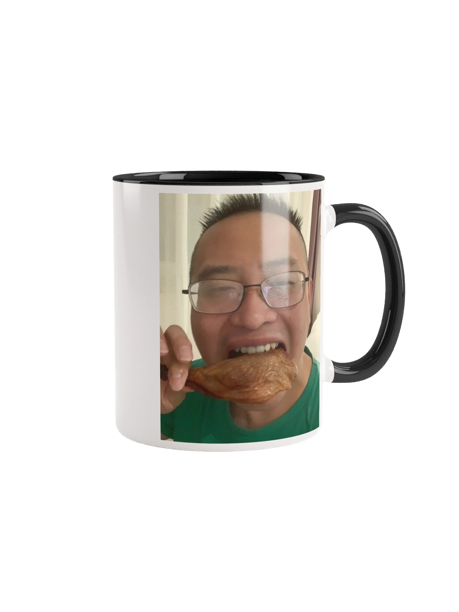 Ceramic Mug with Color Inside: eat duck product image (2)