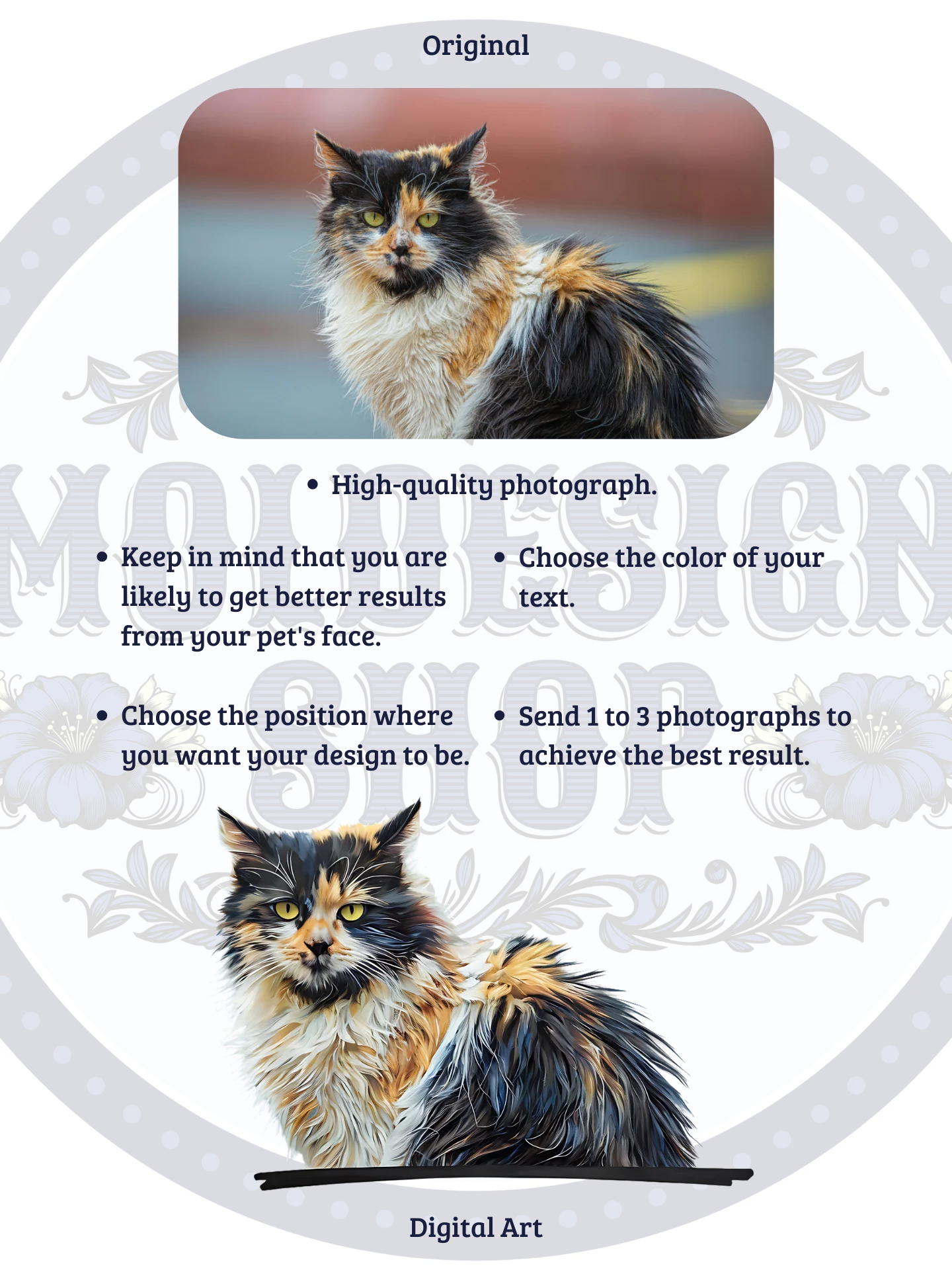 YOUR CAT! / T-SHIRT WITH PERSONALIZED NAME II product image (9)