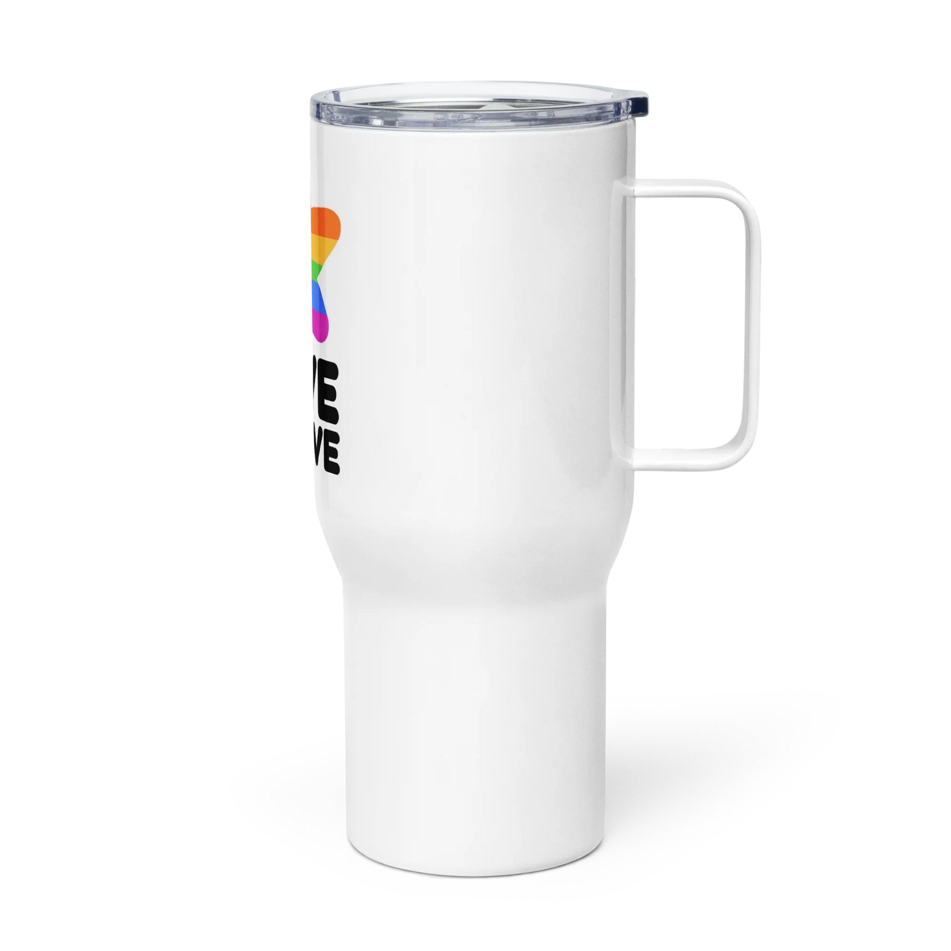 Rainbow Pride Travel Mug: Love Is Love Edition product image (4)