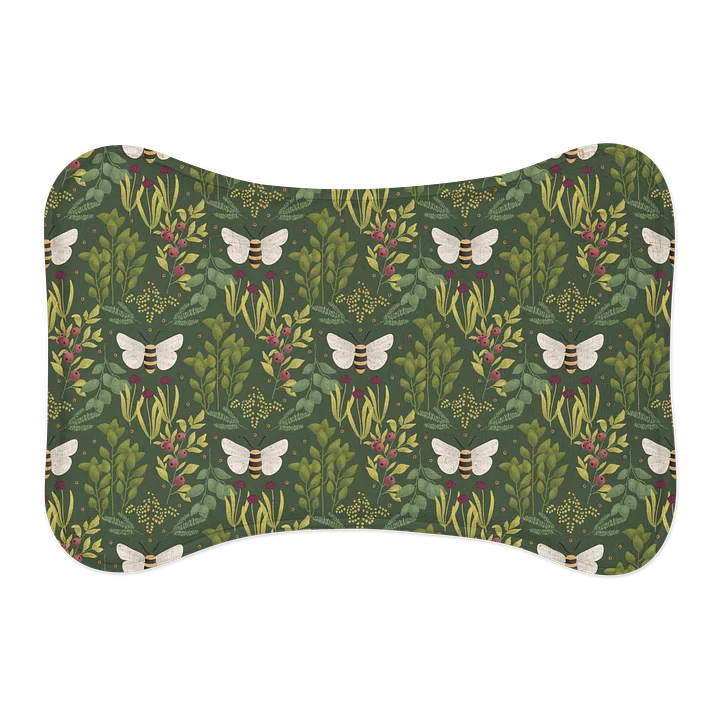 Bees and Foliage Pet Feeding Mat product image (1)