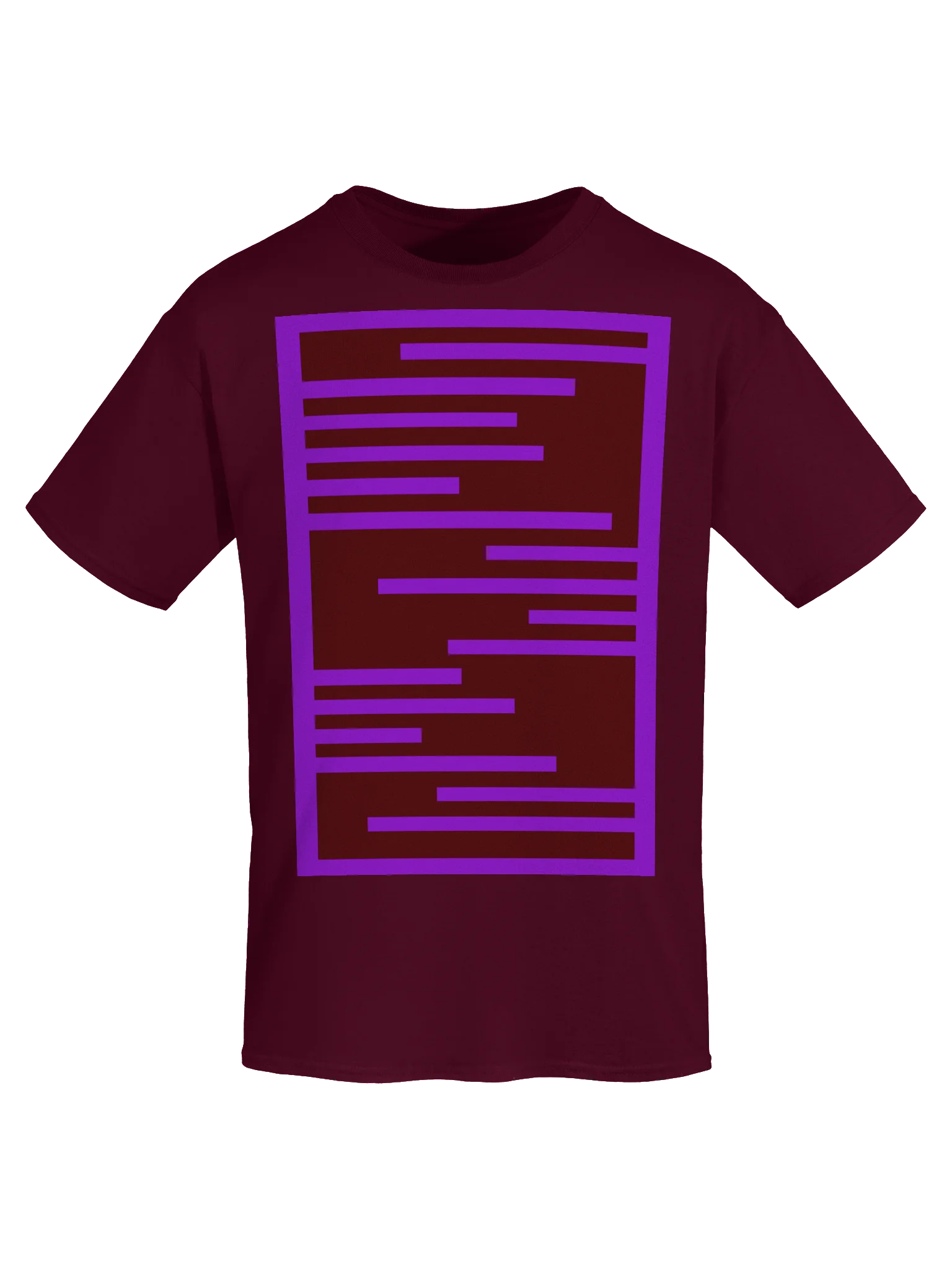 Abstract Bar Pattern Streetwear T-Shirt product image (7)