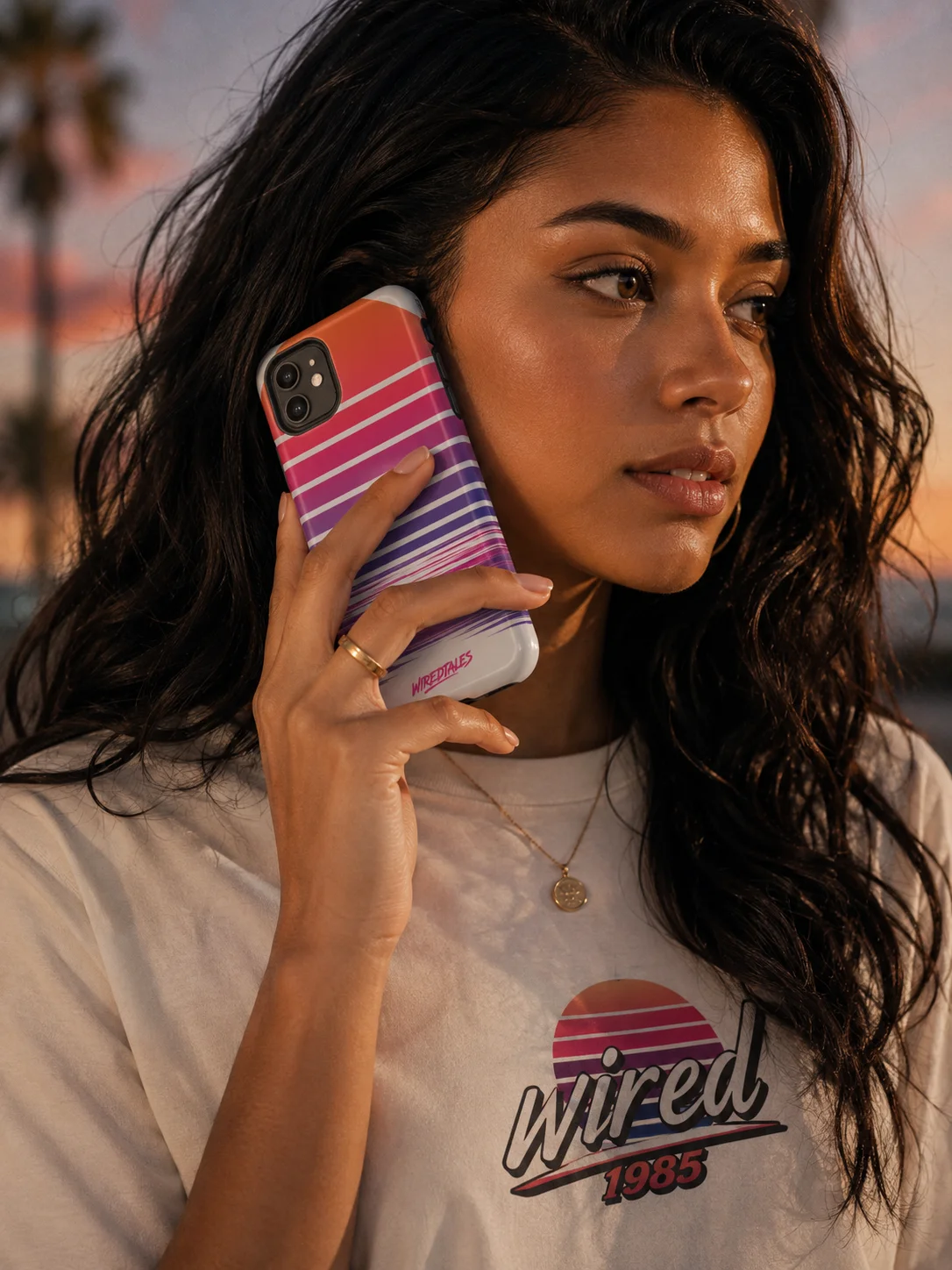 Wired Sunset Tough iPhone Case product image (3)