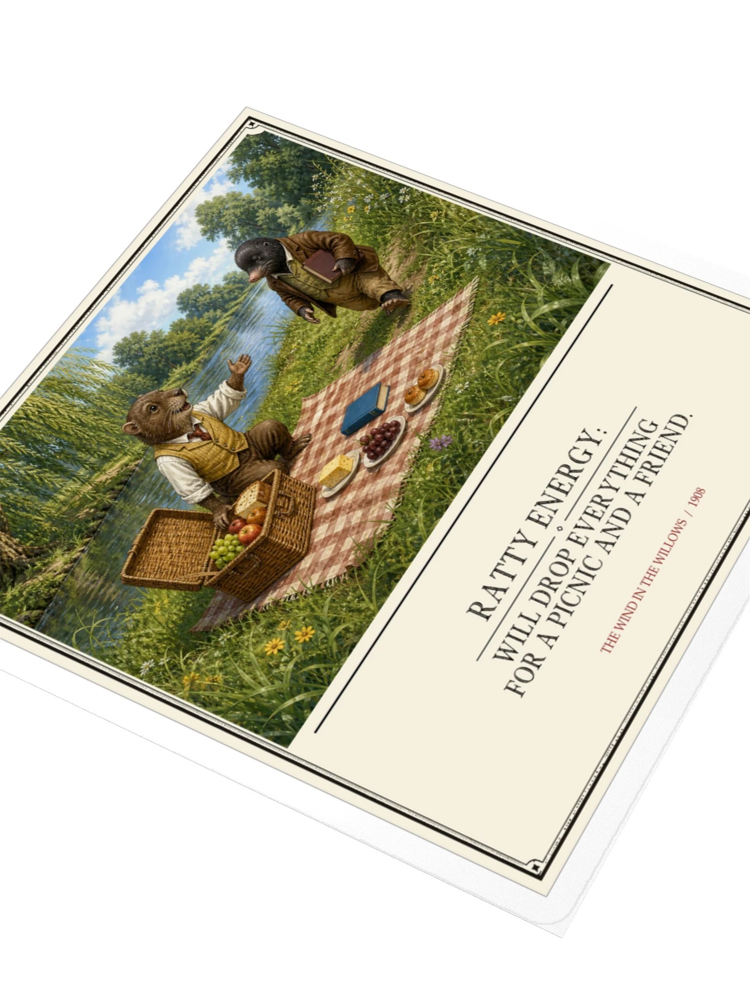 Ratty Energy Will Drop Everything For Picnic -- The Wind in the Willows Sticker product image (3)