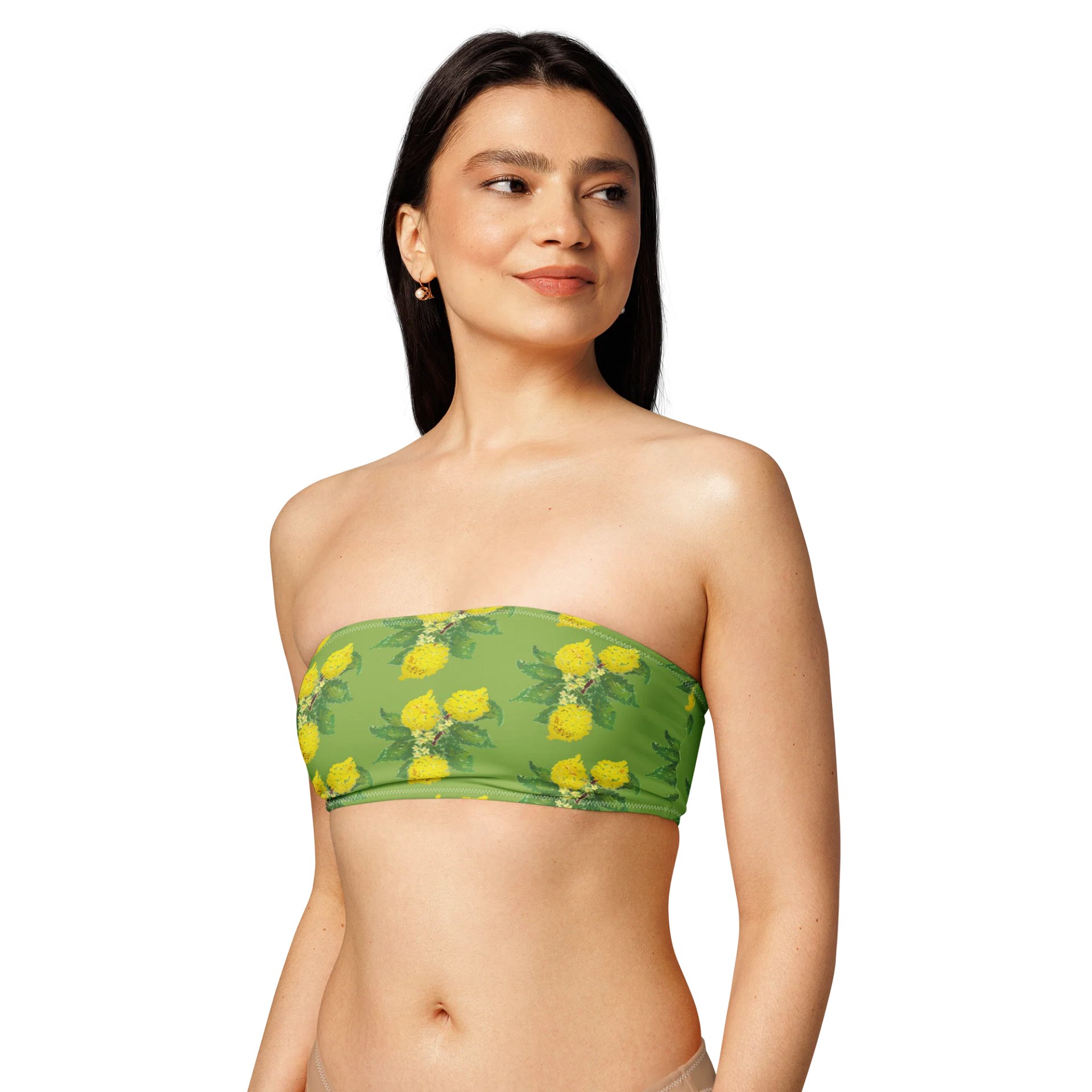 Lemon Love Recycled Bandeau Bikini Top product image (5)